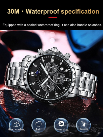 Direct from factory✨, men's multifunctional luminous waterproof watch—limited to 200 pieces.⌚️