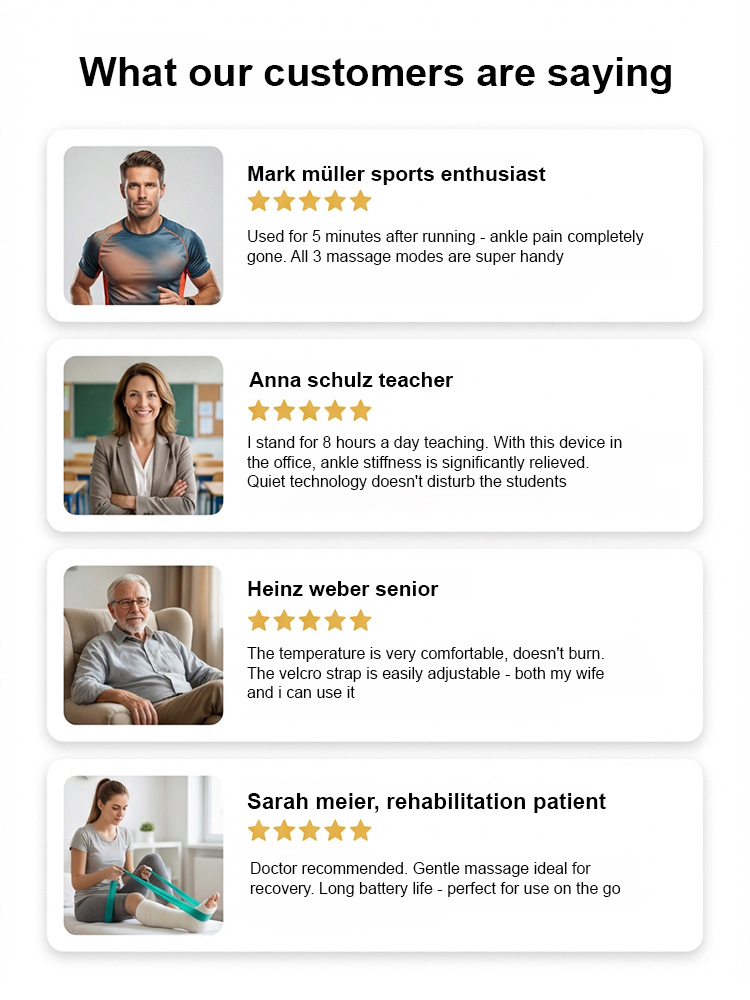 3-in-1 Therapy Ankle Massager 🦶, 360° Contoured Fit for Ankles, Deeply Relieves Muscle Tension 💆‍♂️!