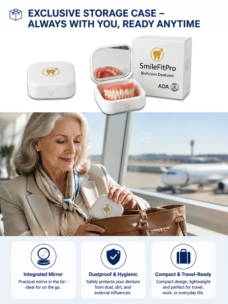 🚀 Custom Snap-On Fit: 1 Mold to Perfect Smile, No more Loose Dentures!
