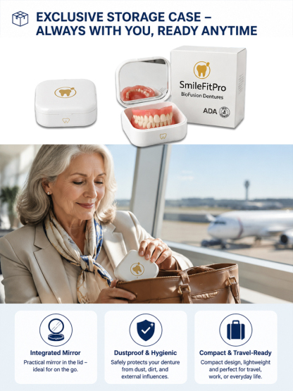 🚀 Custom Snap-On Fit: 1 Mold to Perfect Smile, No more Loose Dentures!