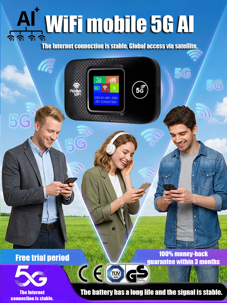 One-Time Payment, Lifetime Free Satellite WiFi 🛰️50 Mbps High-Speed | Full Charge Lasts 1 Month 🔋