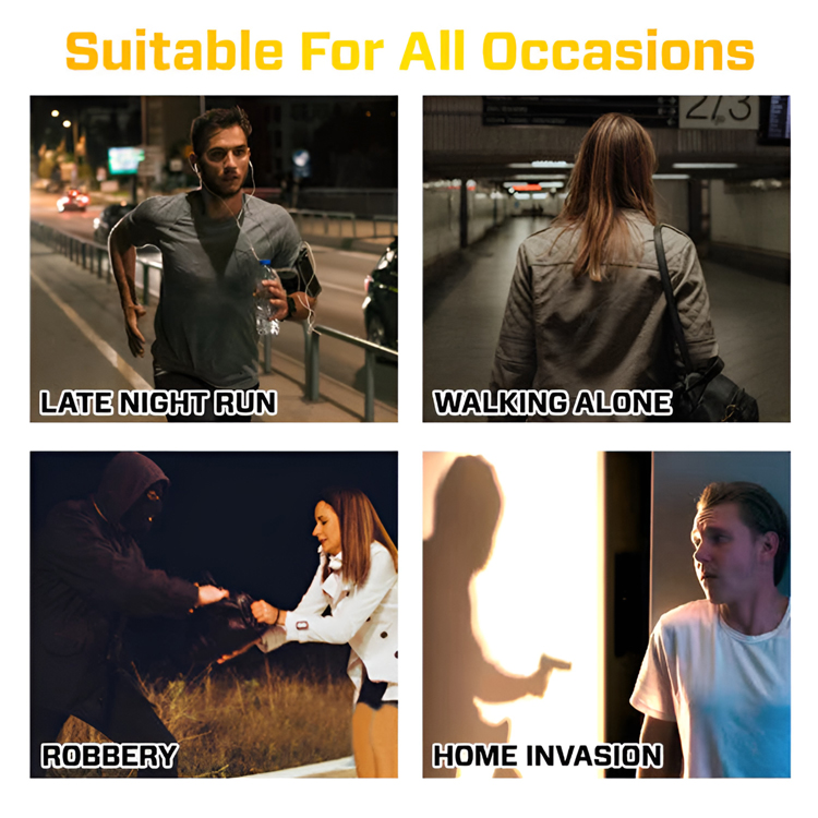 One-click release of 25 million volts of electricity, a convenient stun weapon to prevent thieves and riots