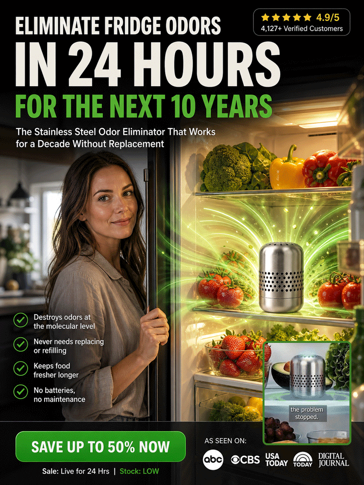 [Effect lasts for 10 years] Nano-Catalyst Deodorizer: 24 Hours to Odor-Free Fridge, No more Rotten Smells!