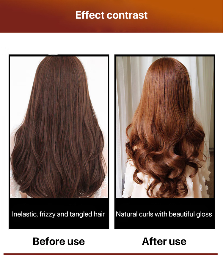 Essential oil strong styling elastic, solve frizzy hair, more three-dimensional curls