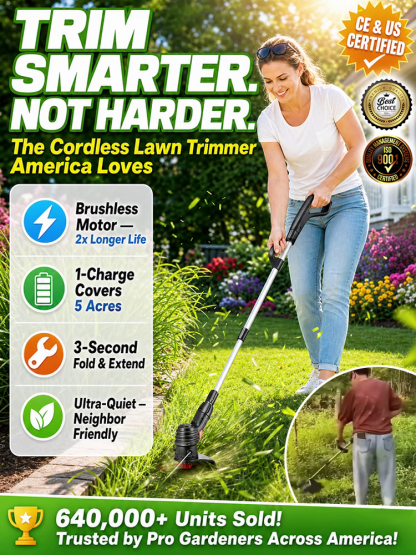 【Efficient Cordless Mower】🚀1 Charge to Groom 5 Acres, No more heavy gas tanks! Stop paying for lawn services! 