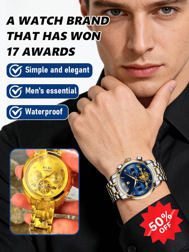 【Trusted by a century-old Swiss brand🏔️】Multifunctional waterproof men's watch