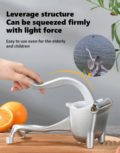【Free trial】304 stainless steel manual juicer, 360° squeezing without residue, easy and effortless juice squeezing