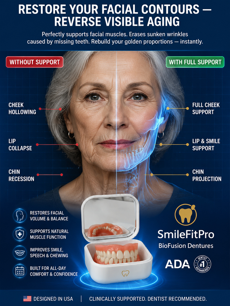🚀 Custom Snap-On Fit: 1 Mold to Perfect Smile, No more Loose Dentures!