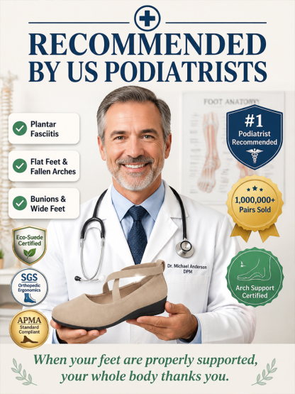 【Ergonomic Design】Podiatrist-Designed Arch Support: Upgrade to all-day walking comfort, No more plantar fasciitis!