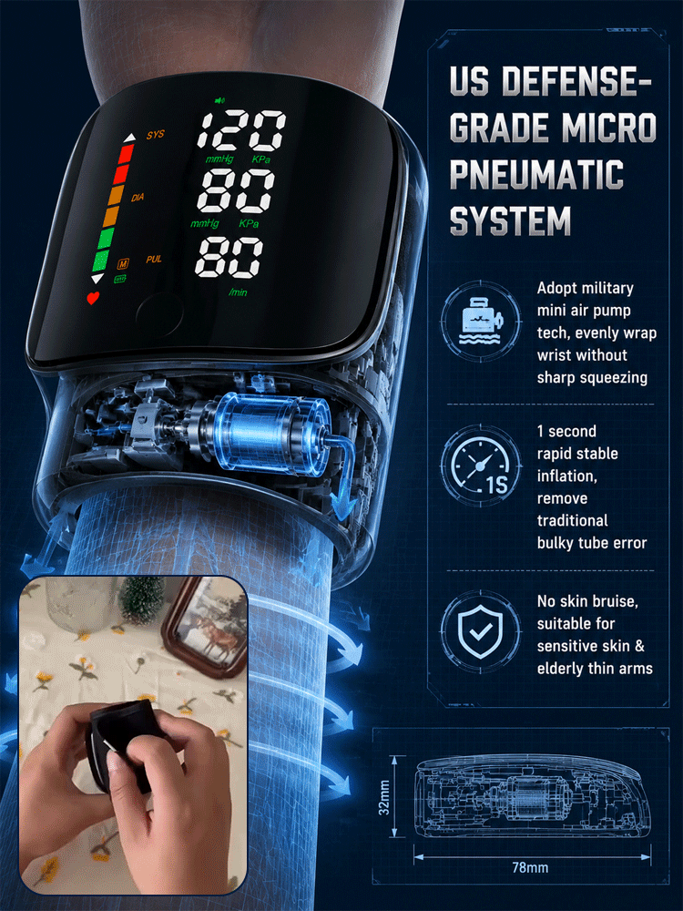 🚀 AI-Pulse Monitor: 1 Press to Hospital-Grade Precision, No more silent risks!