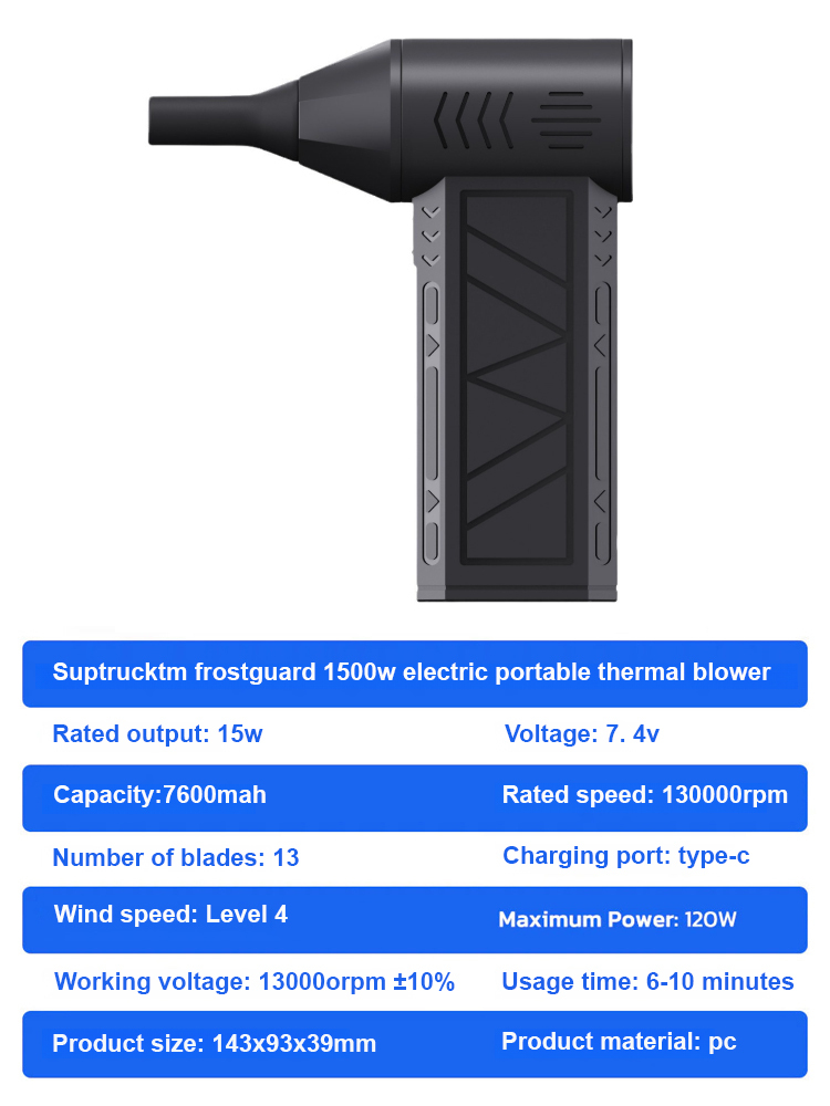 【Clear Snow in 3 Seconds! No Damage to Car Paint 🚗 】Thermal Storm Turbo Snow Blower  Limited to 200 Units!