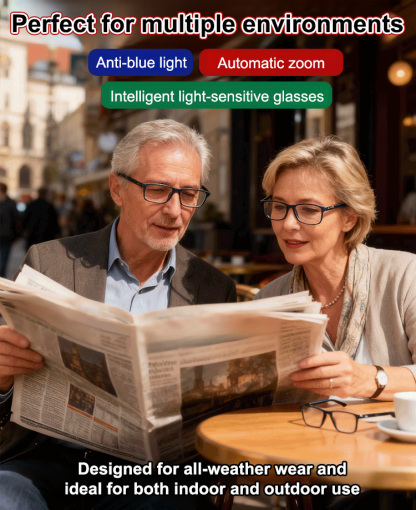 Ophthalmological Association Certified! 🧐 No Eye Exam Needed! Ultra-Light Smart Zoom Reading Glasses, 0.01s Auto-Focus, Only 6g Ultra-Lightweight!