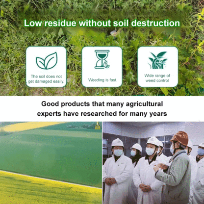 🌿 10X Weed Killing Power! Recommended by the American Horticultural Society (AHS). Kills weeds in one spray, harmless to soil!