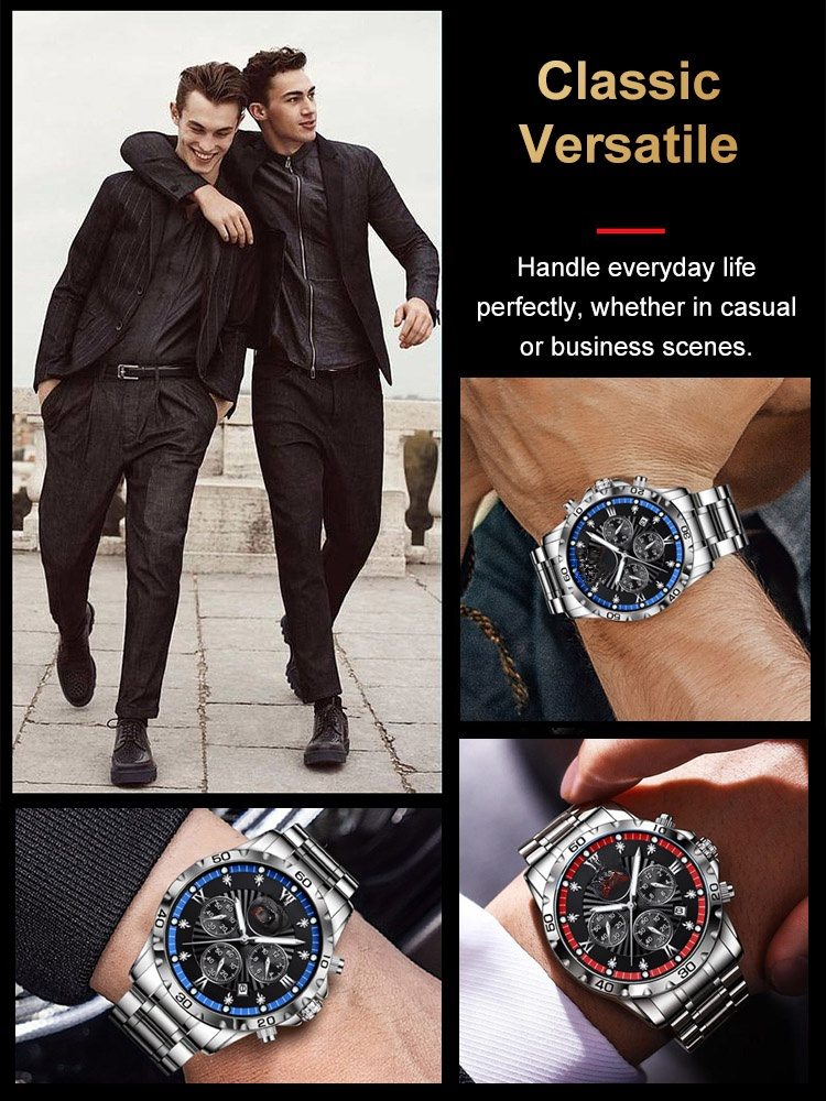 Direct from factory✨, men's multifunctional luminous waterproof watch—limited to 200 pieces.⌚️