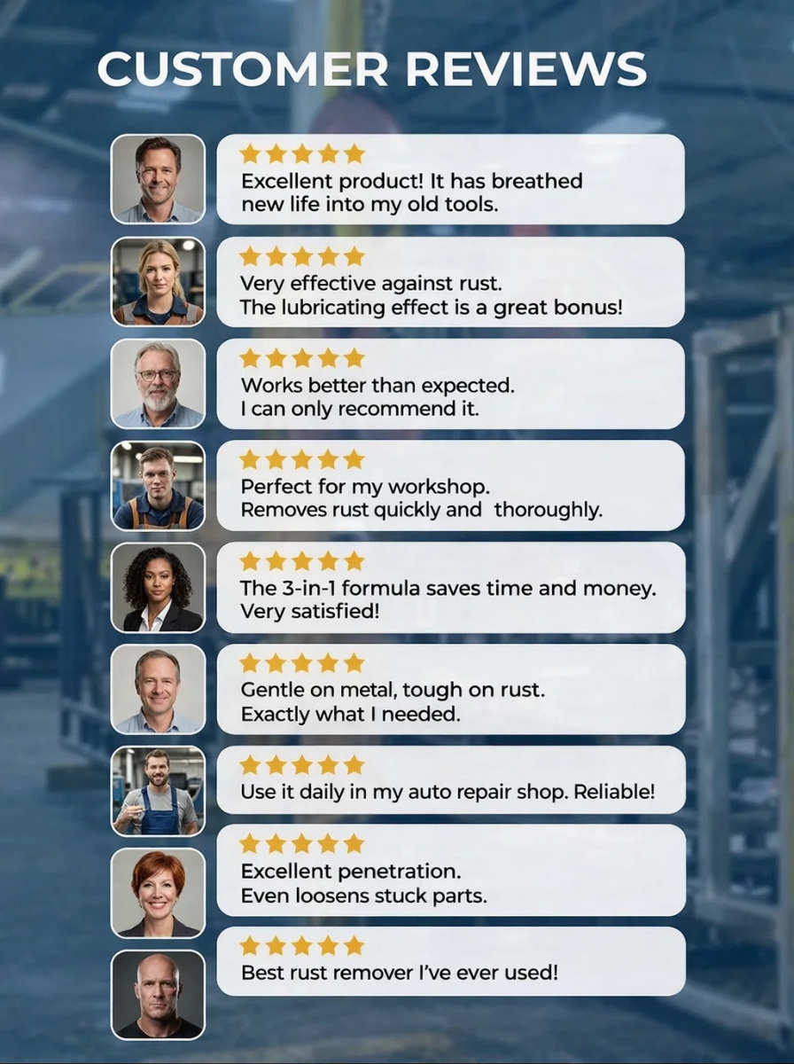 【Quick Rust Removal】Powerful Steel Rust Remover