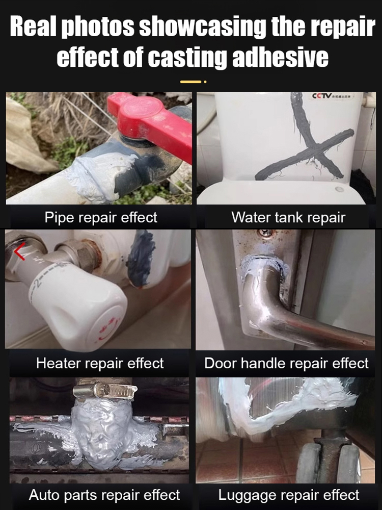 Steel-Grade Strength Welding Adhesive, High & Low Temperature Resistant -40℃ to 200℃, Multi-Material Universal Repair🔩