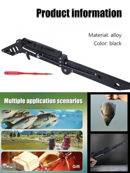 【Life-Saving!】 50% OFF Laser Infrared Launcher⚠️CNC Craft, Foldable (30cm-50cm), Powerful Fast Shot