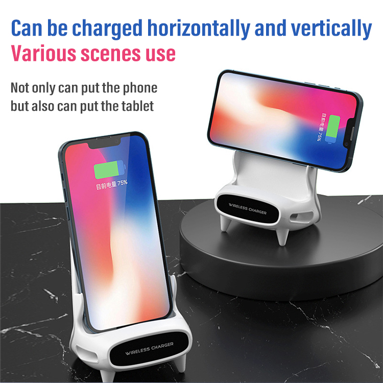【80% OFF😄】 Charge & Watch Hands-Free✅Fast Wireless Charger Stand with 3D Sound
