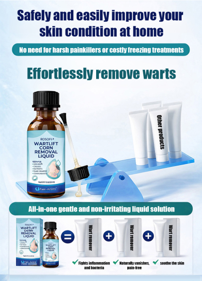 Wart removal liquid