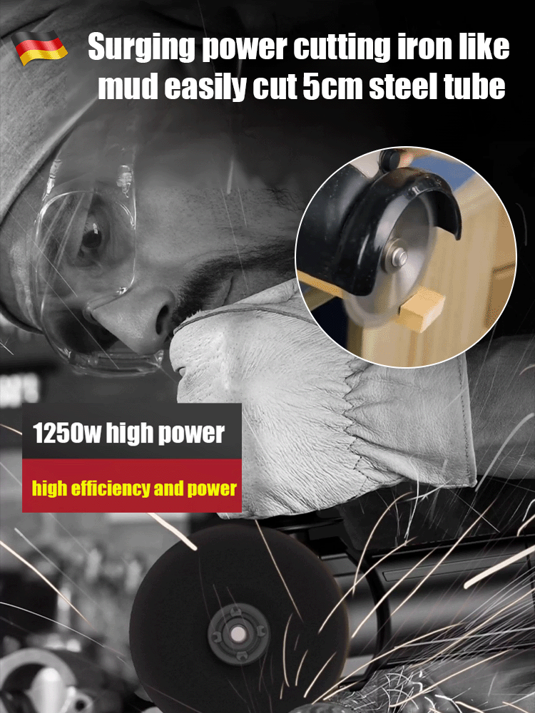 UL Safety Certified ⚡ 4-in-1 Mini Angle Grinder – Safe for Beginners! ✨