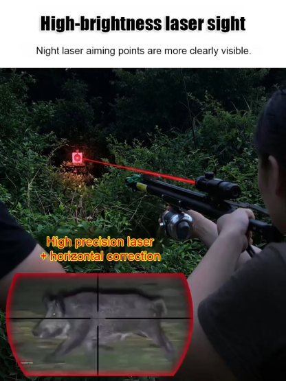 Sniper-grade accuracy up to 100m! Laser aiming slingshot 【100% legal equipment, buy with confidence】