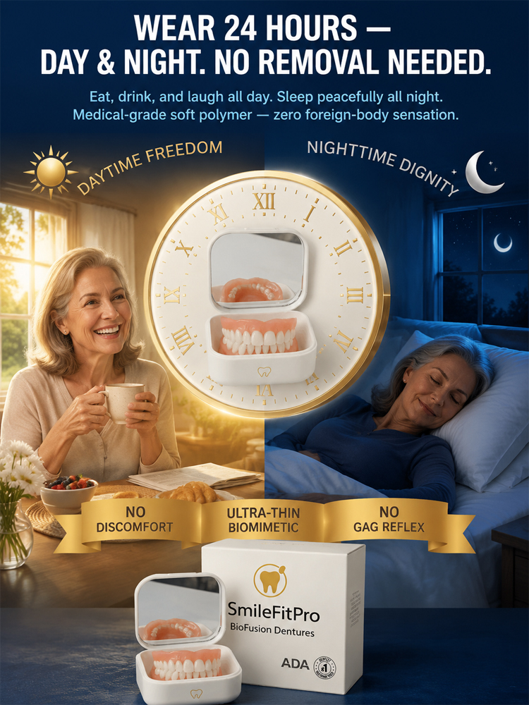 🚀 Custom Snap-On Fit: 1 Mold to Perfect Smile, No more Loose Dentures!