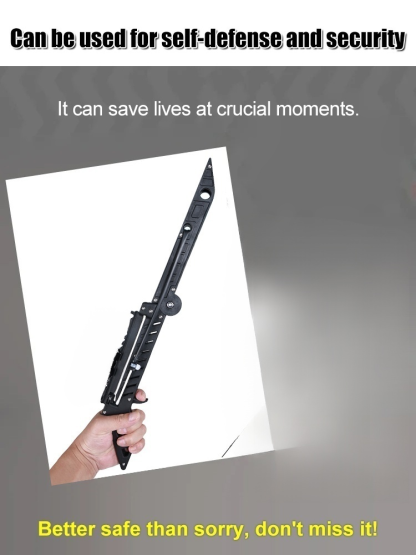 【Life-Saving!】 50% OFF Laser Infrared Launcher⚠️CNC Craft, Foldable (30cm-50cm), Powerful Fast Shot