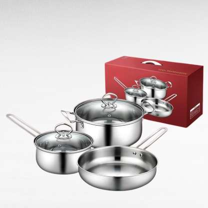 Stainless Steel Kitchenware Set - Three Pieces