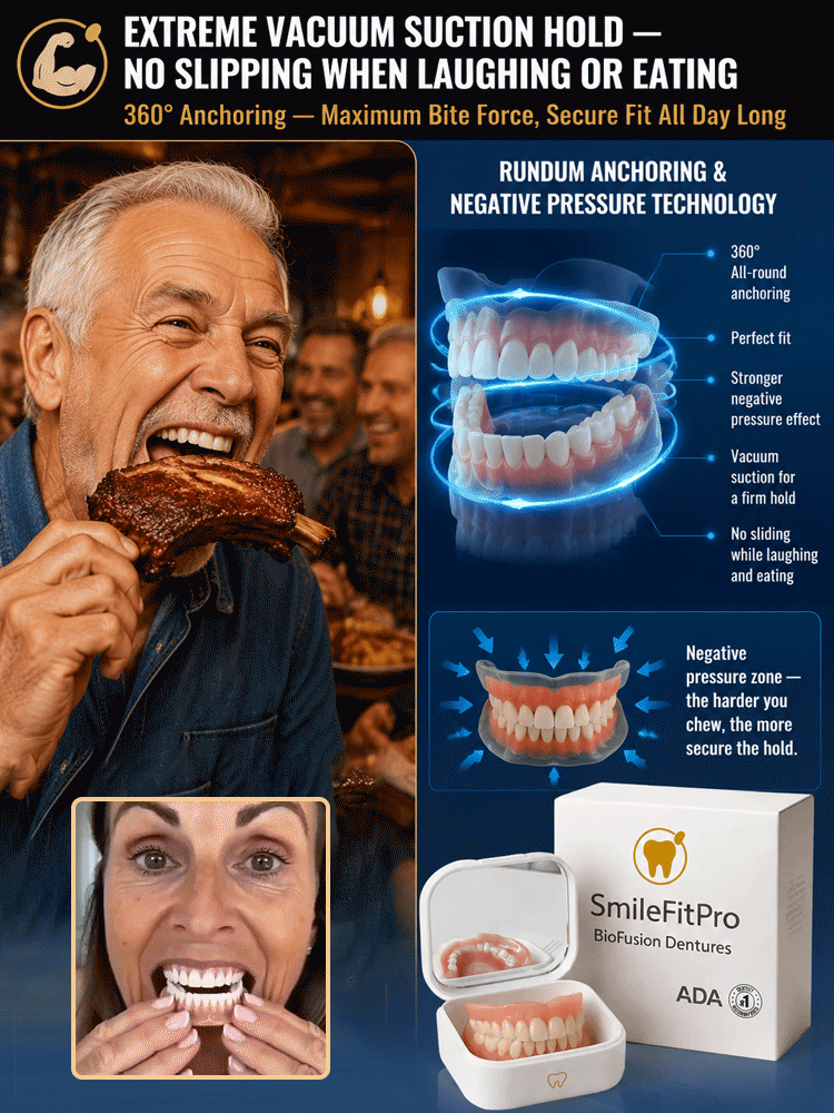 🚀 Custom Snap-On Fit: 1 Mold to Perfect Smile, No more Loose Dentures!