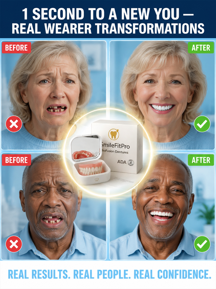 🚀 Custom Snap-On Fit: 1 Mold to Perfect Smile, No more Loose Dentures!