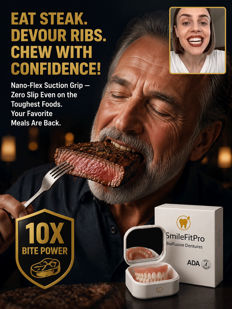 🚀 Custom Snap-On Fit: 1 Mold to Perfect Smile, No more Loose Dentures!