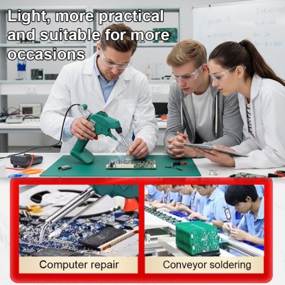 Say goodbye to overpriced repairs! This automatic solder feed soldering gun, with adjustable power from 60W to 120W.