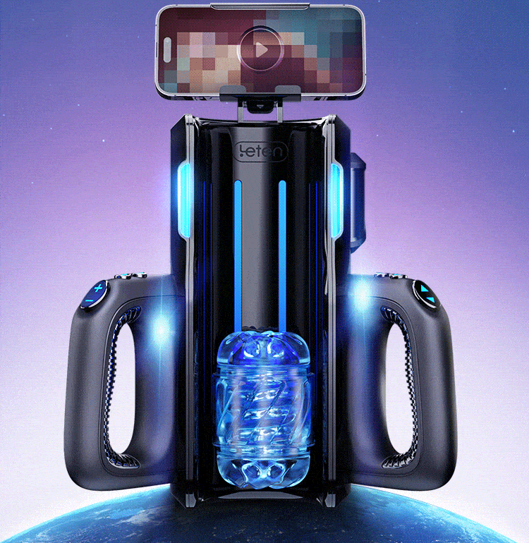 Leten Thrusting Pro 72 Stunts Fully Automatic Masturbator Cup with Phone Holder