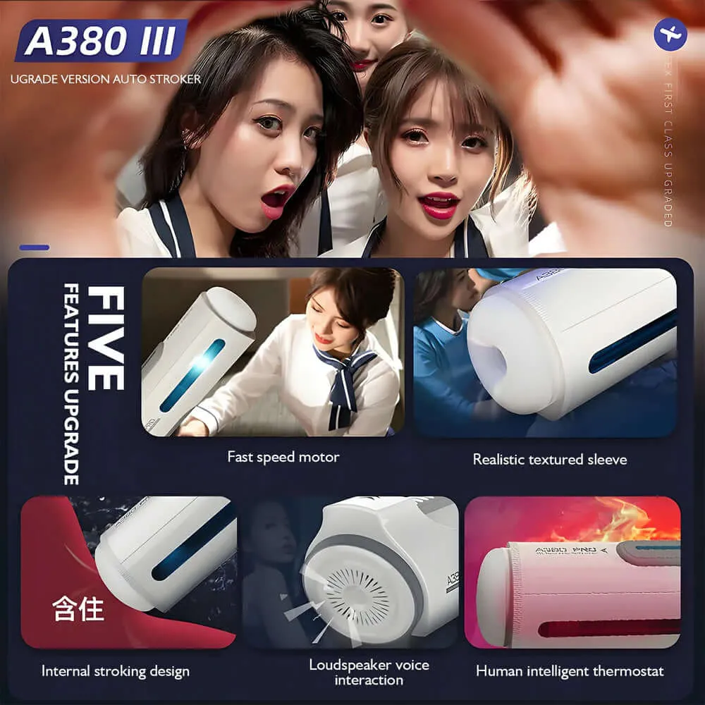 Leten A380 Gen3 Pro Vibration Sucking Heating Moan Male Masturbator