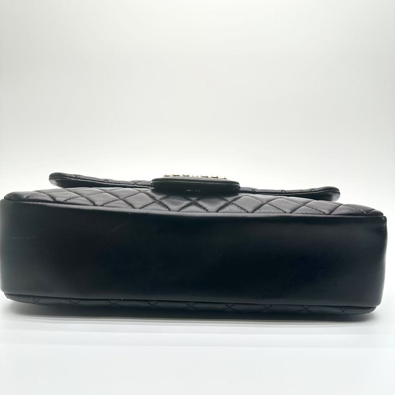 【#568】Pre-owned CHANEL Westminster Limited Edition Pearl Flap Classic Flap Lambskin Shoulder Bags BJ110121305024 