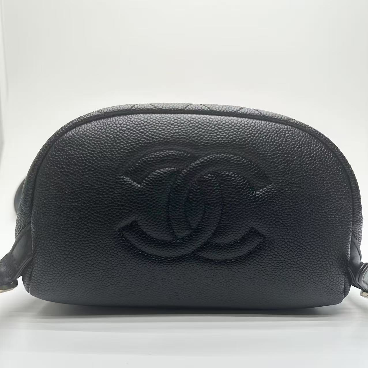 【#565】Pre-owned CHANEL Filigree Grained Calfskin Backpack  BJ11018050185