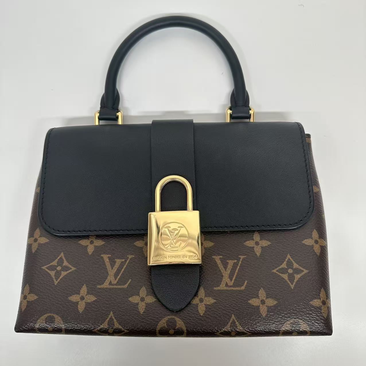 【#503】Pre-owned Louis Vuitton Locky BB Monogram Black Calfskin  Canvas&Calfskin Shoulder BagsBJ1101904065 