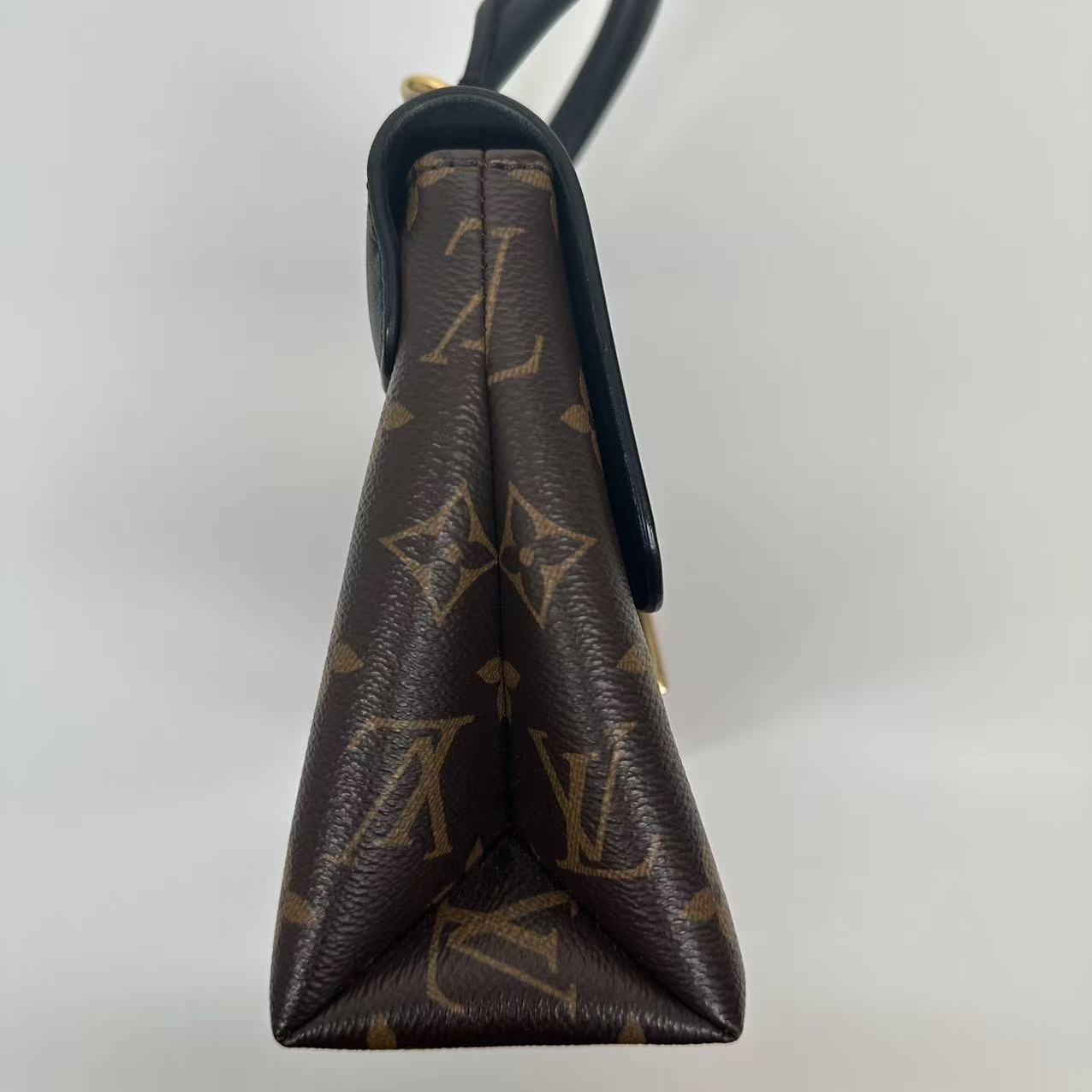 【#503】Pre-owned Louis Vuitton Locky BB Monogram Black Calfskin  Canvas&Calfskin Shoulder BagsBJ1101904065 