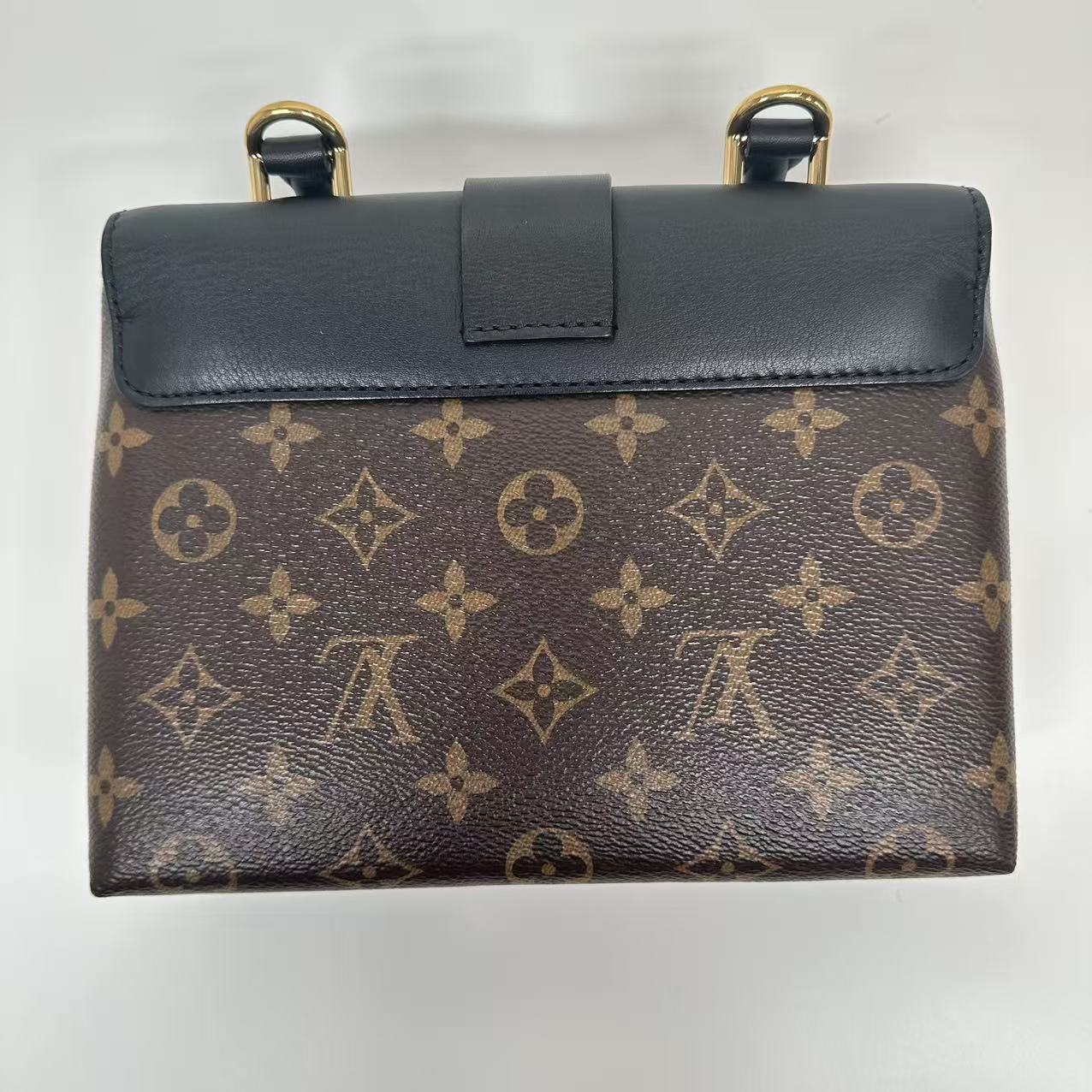 【#503】Pre-owned Louis Vuitton Locky BB Monogram Black Calfskin  Canvas&Calfskin Shoulder BagsBJ1101904065 