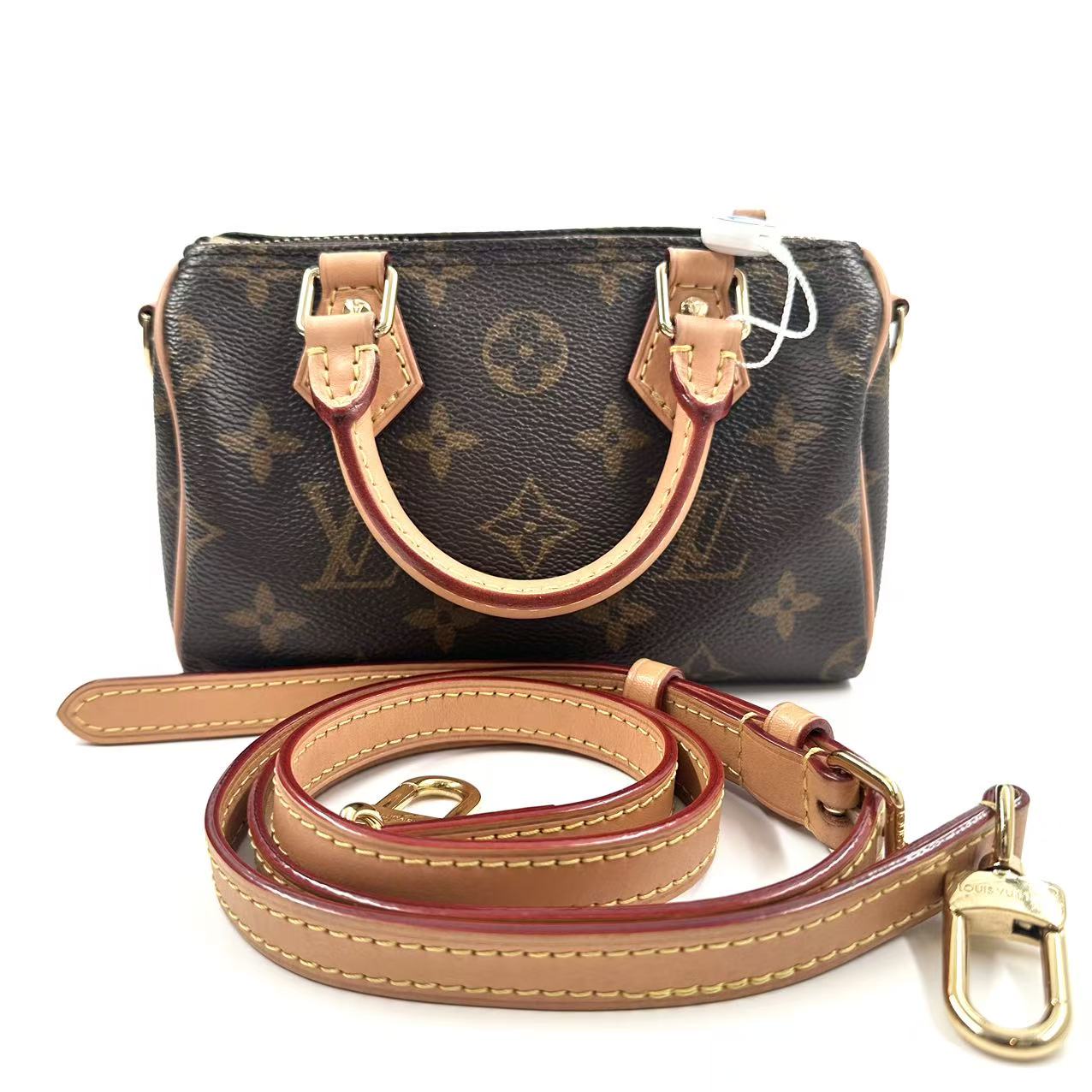 【#533】Pre-owned Louis Vuitton Speedy Nano Canvas Shoulder Bags BJ11023040105 