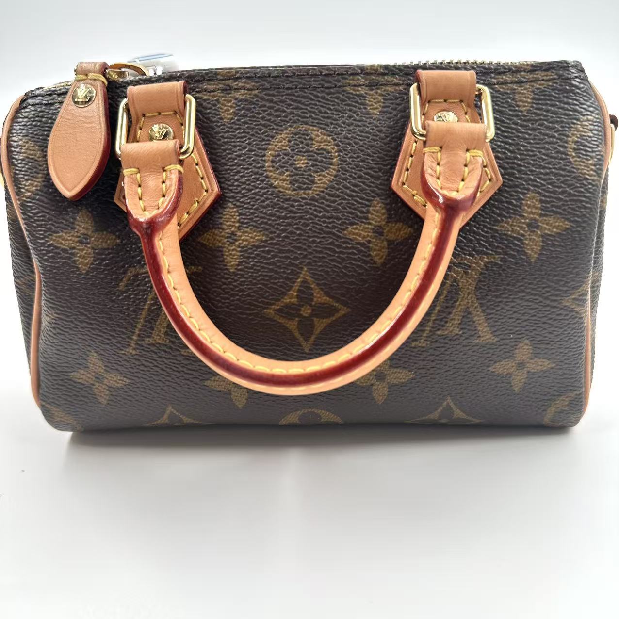 【#533】Pre-owned Louis Vuitton Speedy Nano Canvas Shoulder Bags BJ11023040105 