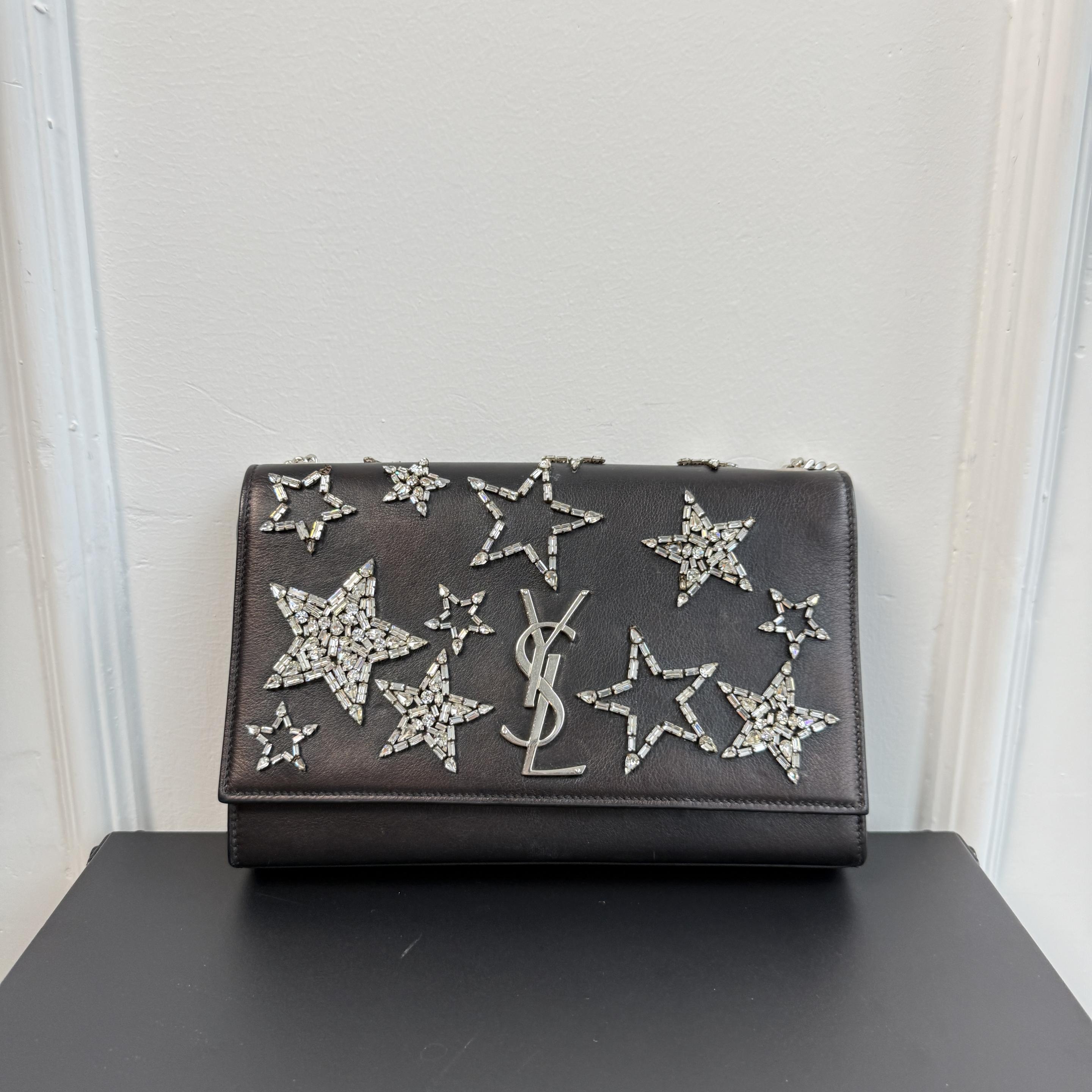 【#470】Pre-owned YSL Star Limited Edition Chain Bag Calfskin Shoulder Bags BJ1109904048 