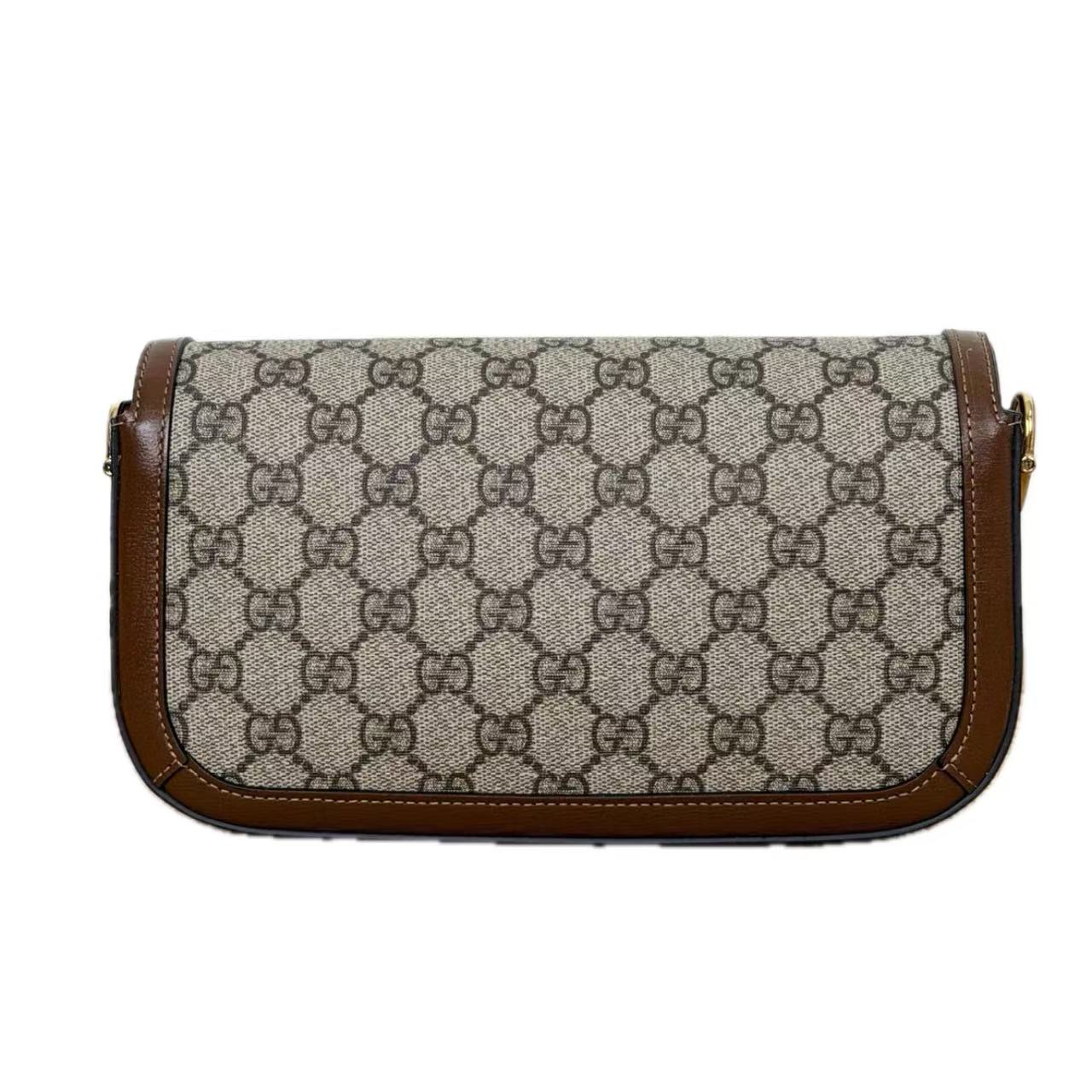 【#536】Pre-owned GUCCI 1955 Baguette GG Canvas Crossbody Bags BJ1109905012 