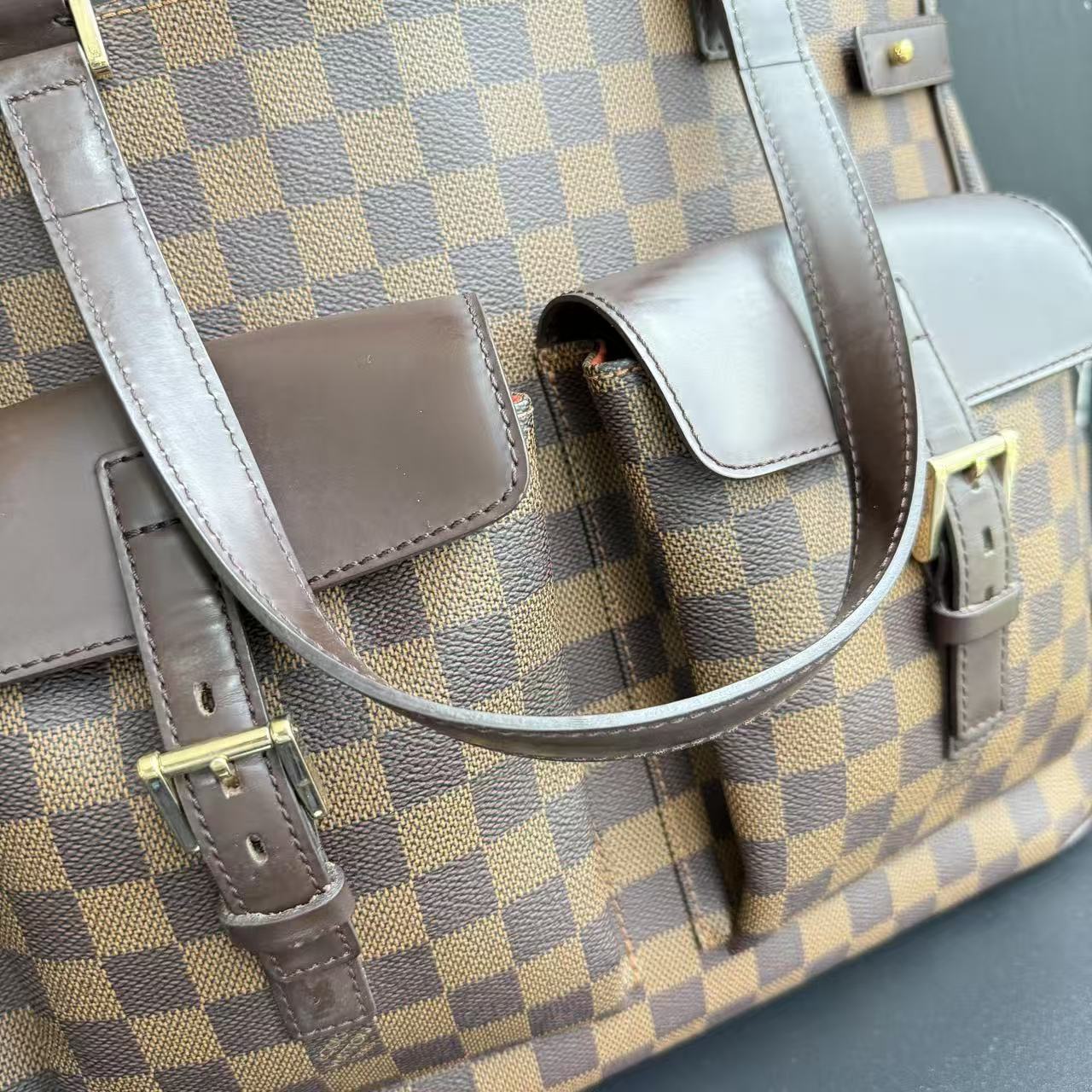 【#458】Pre-owned Louis Vuitton Uzes MM Size Damier Canvas Tote Bags BJ1100304039 