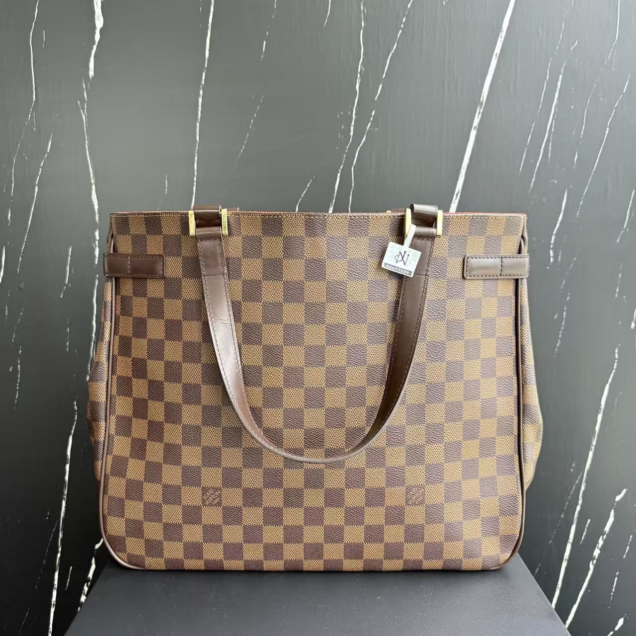 【#458】Pre-owned Louis Vuitton Uzes MM Size Damier Canvas Tote Bags BJ1100304039 