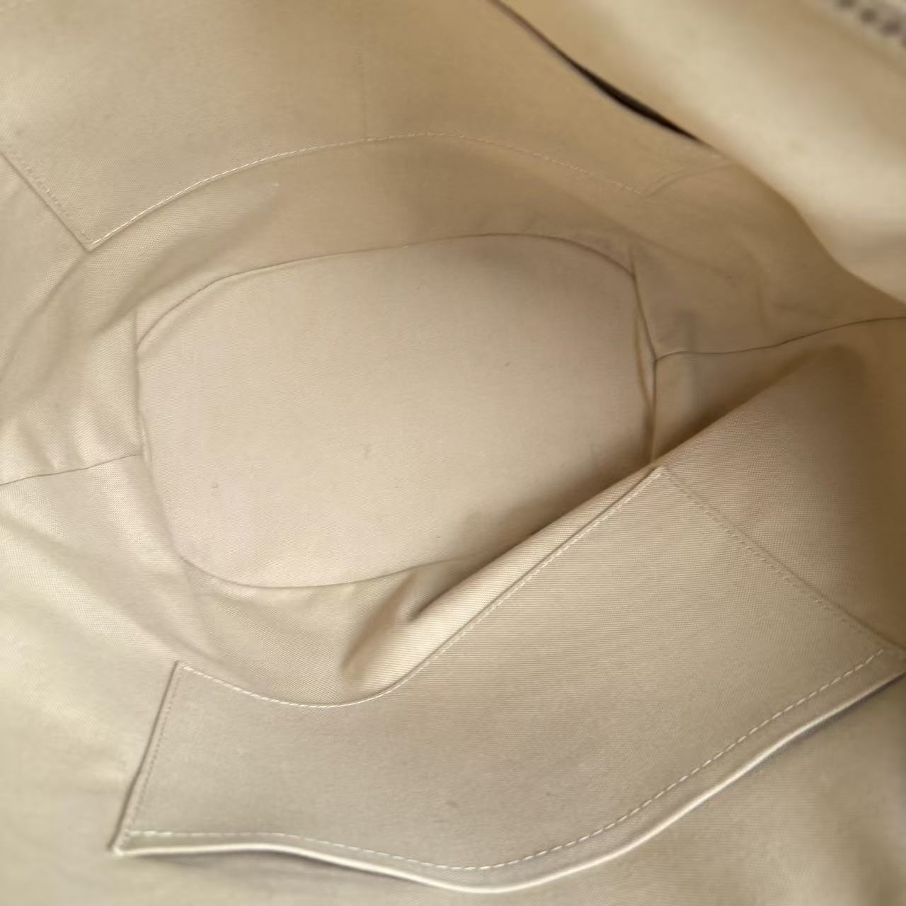 【#467】Pre-owned Louis Vuitton Riviera MM Tote White Damier Canvas Tote Bag BJ1101404045 