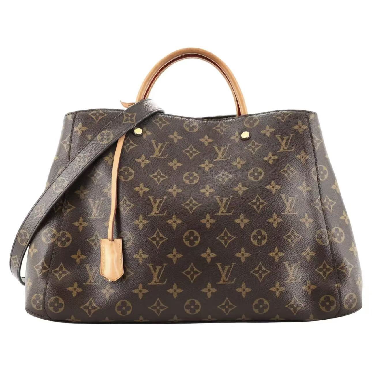 【#494】Pre-owned Louis Vuitton Montaigne MM Monogram Canvas Canvas Tote Bags BJ1101804055