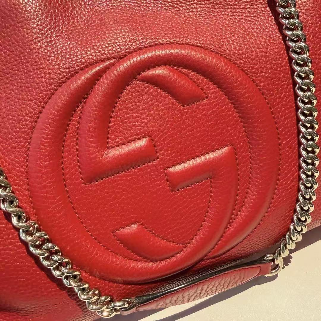 【#452】Pre-owned Gucci Soho Tote Caviar Calfskin Tote Bags BJ1101404031 