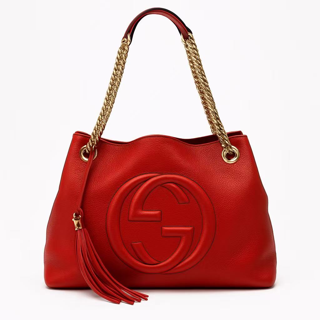 【#452】Pre-owned Gucci Soho Tote Caviar Calfskin Tote Bags BJ1101404031 