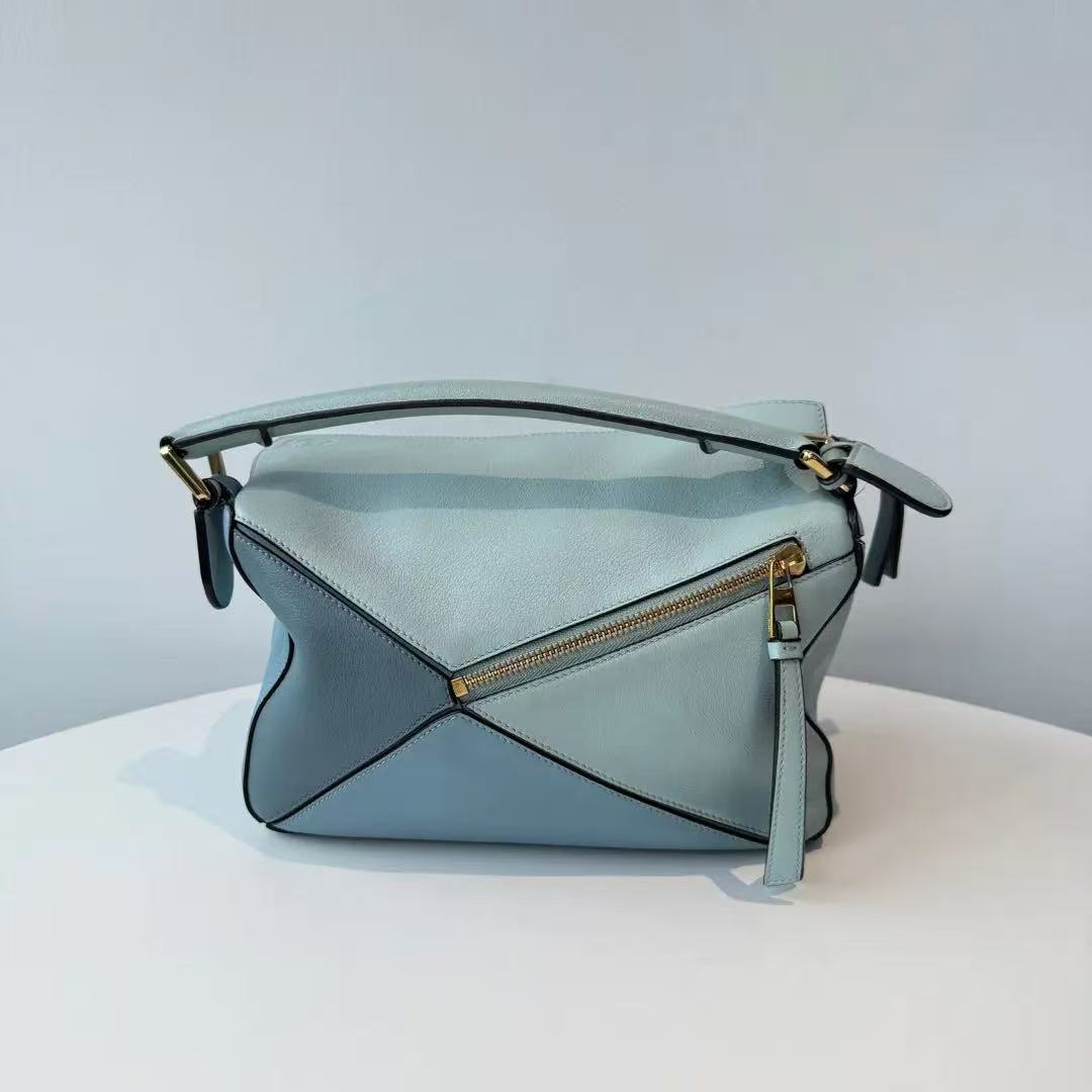 【#496】Pre-owned Loewe Puzzle Small Size Calfskin Tote Bags BJ110990406 